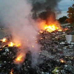 incendio SP rifiuti