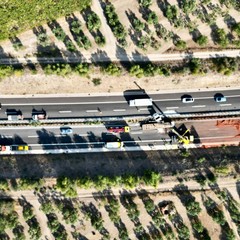 A 14: tratto chiuso tra Canosa e Andria per incidente