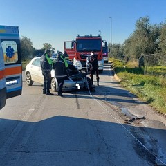 incidente stradale sulla provinciale Andria Bisceglie