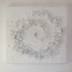 Infinity spirale chiave terra cielo tecnica mista materico cm x su tela JPG