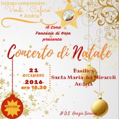invito concerto di Natale Coro Scuola VERDi