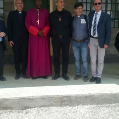 La Delegazione dell Diocesi di Andria con il Vescovo delegato del Card Njwe