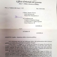 Lettera Prefetto Pag