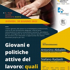 Locandina progetto Mestieri