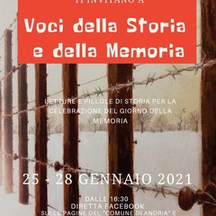locandina Voci della Storia e della Memoria gennaio