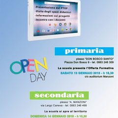 Manifesto ridotto Open day Don Bosco Manzoni