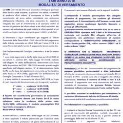 manifesto TARI anno