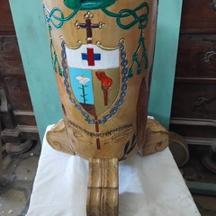 Lampada votiva donata dall'artigiano del legno Giuseppe Marzano