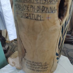Lampada votiva donata dall'artigiano del legno Giuseppe Marzano