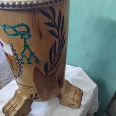 Lampada votiva donata dall'artigiano del legno Giuseppe Marzano