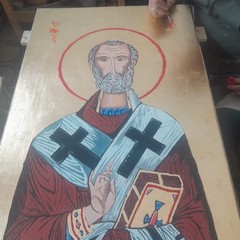 San Nicola di Myra realizzata dall'artista andriese Giuseppe Marzano