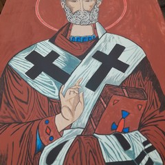 San Nicola di Myra realizzata dall'artista andriese Giuseppe Marzano