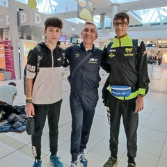 Massaro a sx e Regano a dx in partenza per Roma