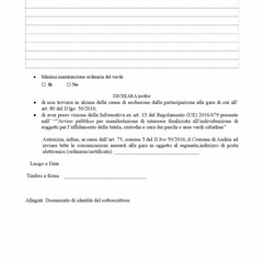 Mod DOMANDA manifestazione di interesse