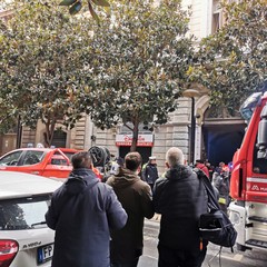Incendio in un appartamento di corso Cavour