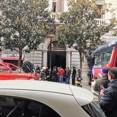 Incendio in un appartamento di corso Cavour