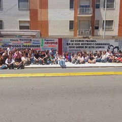murales sulle mura di cinta dell’ospedale “Bonomo”