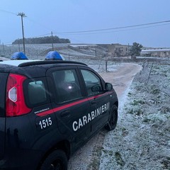 Neve sull'altopiano murgiano: fiocchi anche su Castel del Monte