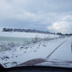 neve nella zona di Castel del Monte