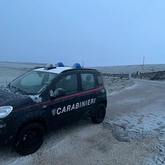 Neve sull'altopiano murgiano: fiocchi anche su Castel del Monte
