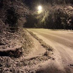 Neve sull'altopiano murgiano: fiocchi anche su Castel del Monte