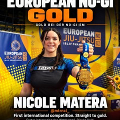 Nicole Matera conquista il titolo europeo nel Brazilian Jiu-Jitsu