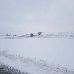 neve nella zona di Castel del Monte