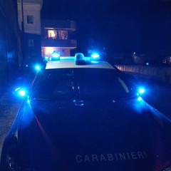 carabinieri sul luogo dell'omicidio
