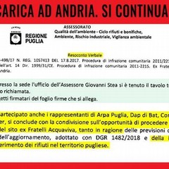 Nuova discarica di Andria, spuntano nuovi documenti