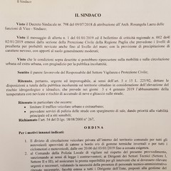 ordinanza maltempo