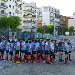 Inizio campionato di rugby, vittoria dei Draghi della Bat