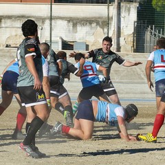 Inizio campionato di rugby, vittoria dei Draghi della Bat