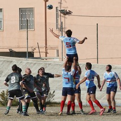 Inizio campionato di rugby, vittoria dei Draghi della Bat