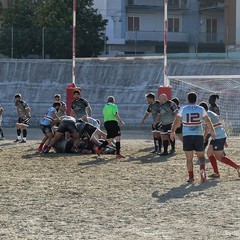 Inizio campionato di rugby, vittoria dei Draghi della Bat