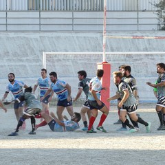 Inizio campionato di rugby, vittoria dei Draghi della Bat