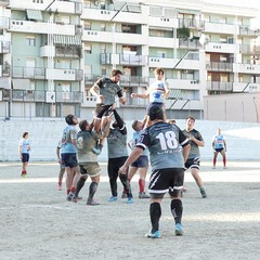 Inizio campionato di rugby, vittoria dei Draghi della Bat