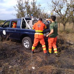 Parco della Murgia incendio