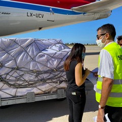 materiale sanitario giunto a Bari