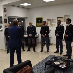Consegna encomi, lodi e compiacimenti ai poliziotti della Questura Bat