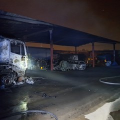 grosso incendio ad Andria