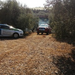 Vasto incendio in contrada Lama del tuono