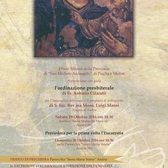 locandina ordinazione presbiteriale di Fra Antonino