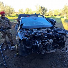 smontaggio di una autovettura Audi A7, S Line