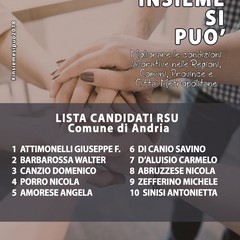 RSU Candidati COMUNE Andria