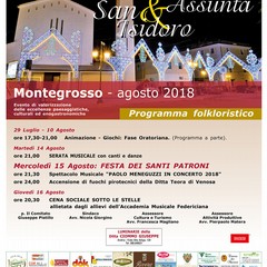 le locandine degli eventi religiosi e di quelli folcloristici