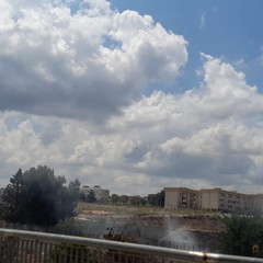 incendio quartiere di San Valentino