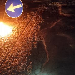 Carovana di auto dei tifosi del Bari bloccata sulla provinciale n.2