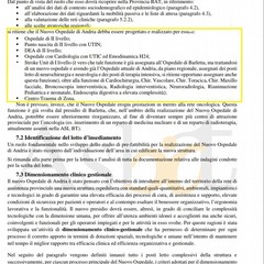 pag. 113 dello studio di prefattibilità redatto dalla Asl/Bt