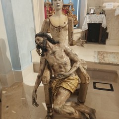 Le fasi del restauro della statua della Pietà