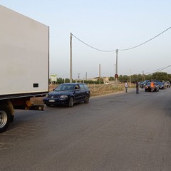 Incidente tra due tir sulla strada tangenziale di Andria